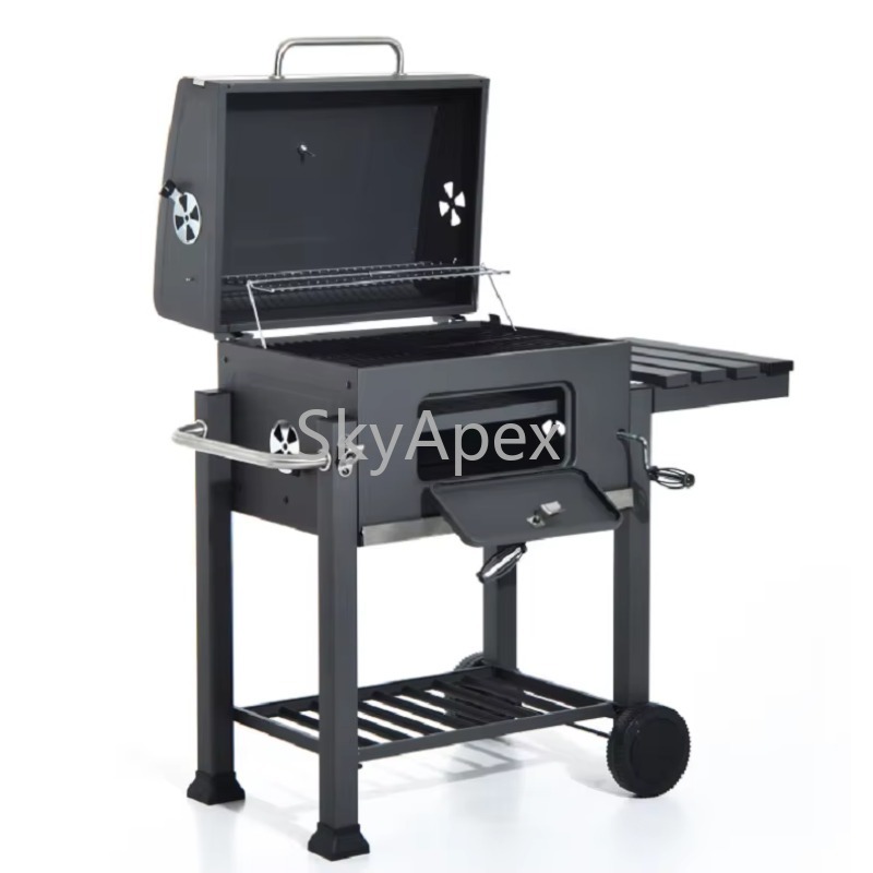 Camping Cooking Easy - Wózek do grillowania na węgiel drzewny,