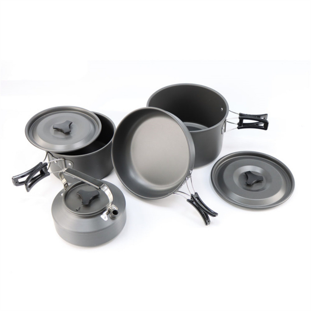 Camping Cooking Easy - Lekki aluminiowy zestaw do gotowania na