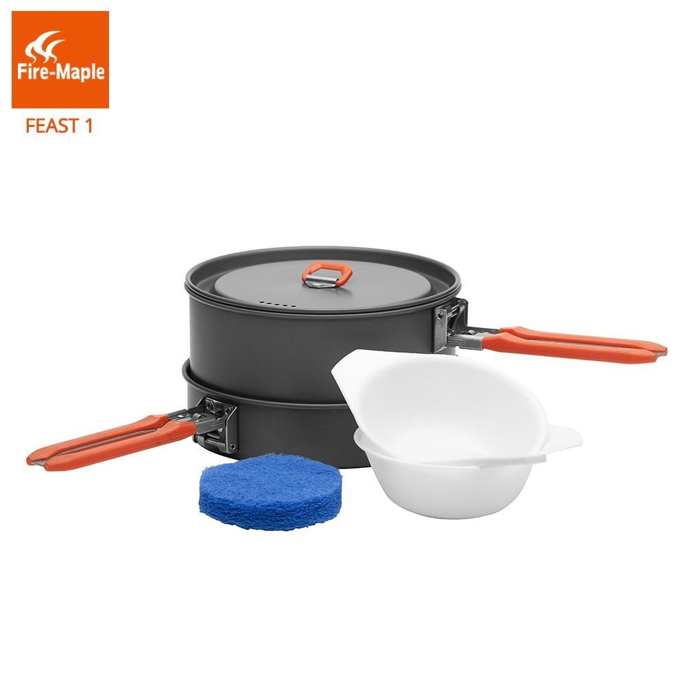 Camping Cooking Kit Box - Ogień Maple święto 1 odkryty menażki