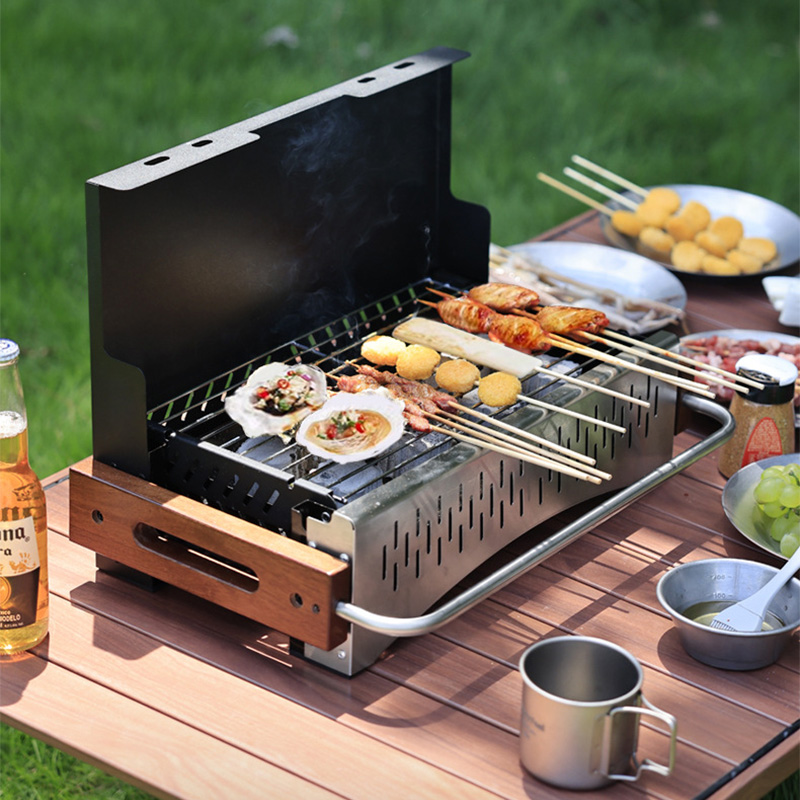 Camping Cooking Requirements - Metalowy grill, lekki składany grill na