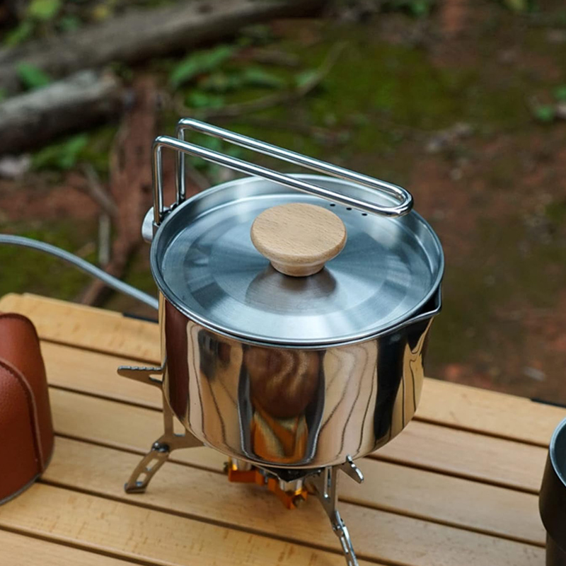 Camping Cooking Kettle - Czajnik kempingowy ze stali nierdzewnej 304