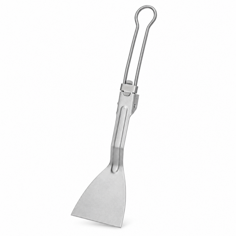 Camping Cooking Mesh - Składana szpatułka z czystego tytanu, lekka