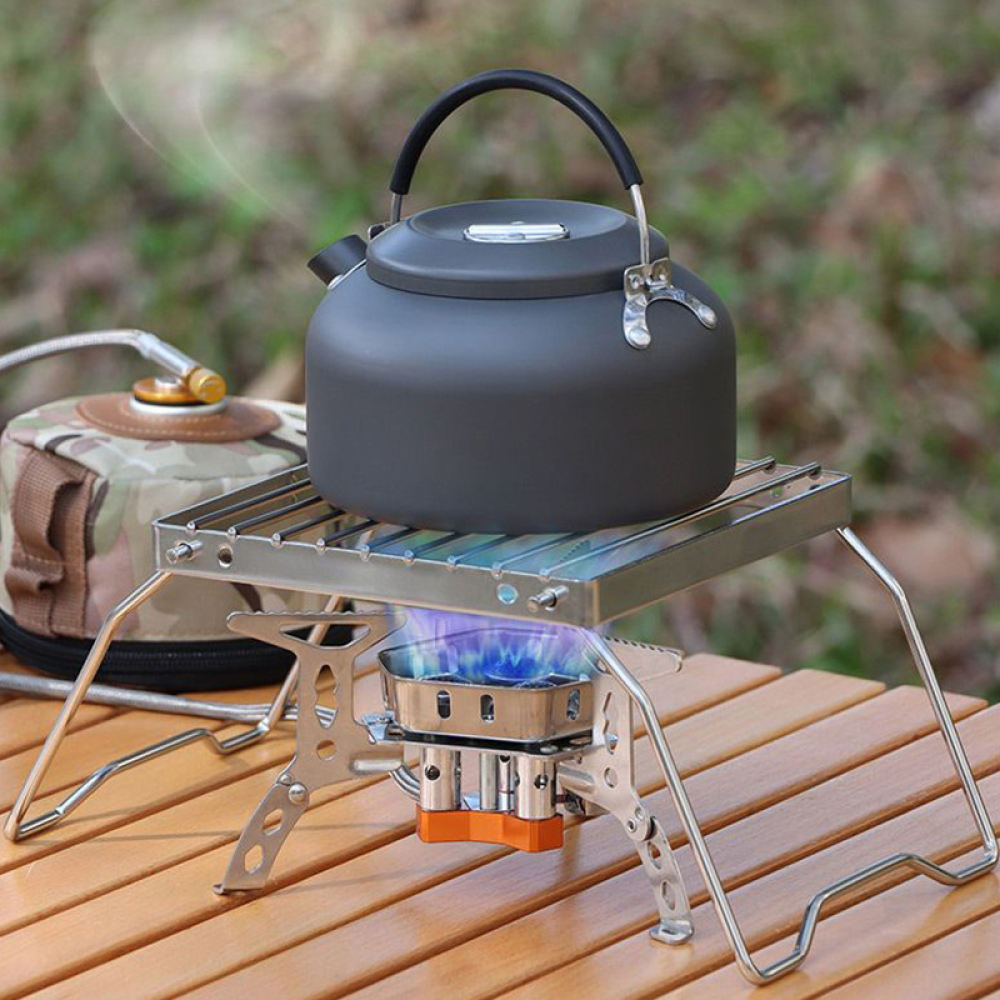 Camping Cooking Mesh - Przenośny, składany stojak do grillowania, wykonany