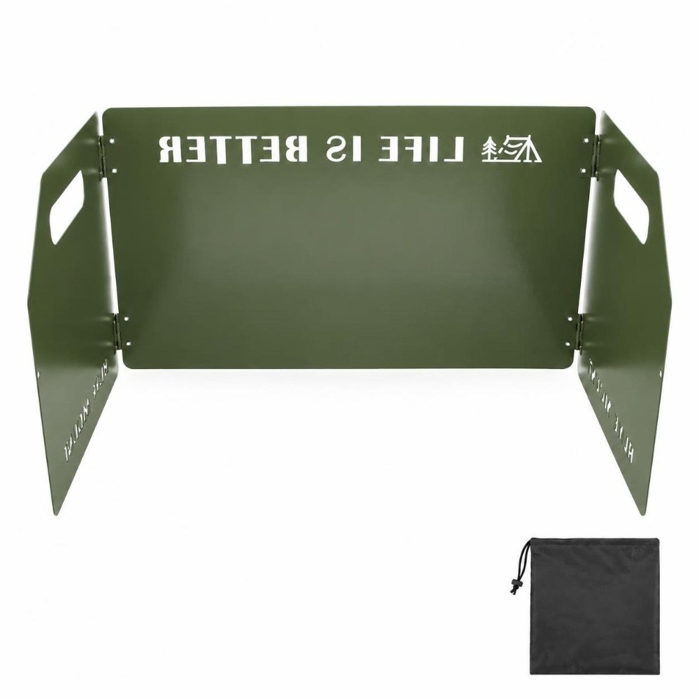 Camping Cooking Wind Blocker - W zestawie trwała torba do przechowywania,