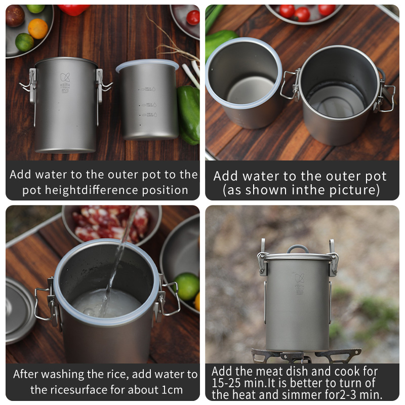 KEITH Czajnik do gotowania ryż – Camping Cooking Kettle recenzja i cena