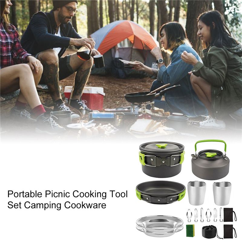 【KUPCY】 Zestaw naczyń kempingo – Camping Hiking Cooking recenzja i cena