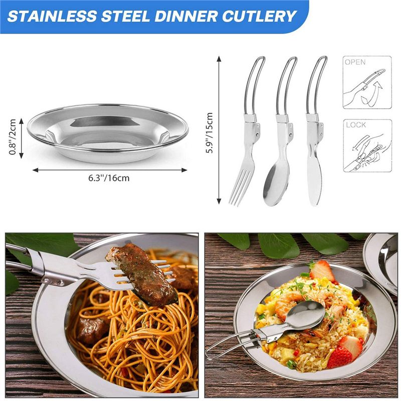 【KUPCY】 Zestaw naczyń kempingo – Camping Hiking Cooking recenzja i cena
