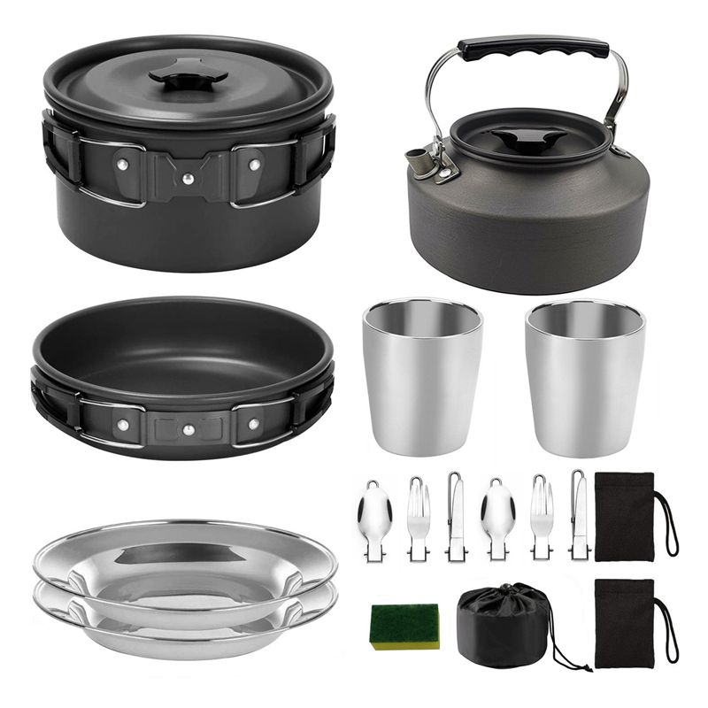 【KUPCY】 Zestaw naczyń kempingo – Camping Hiking Cooking recenzja i cena