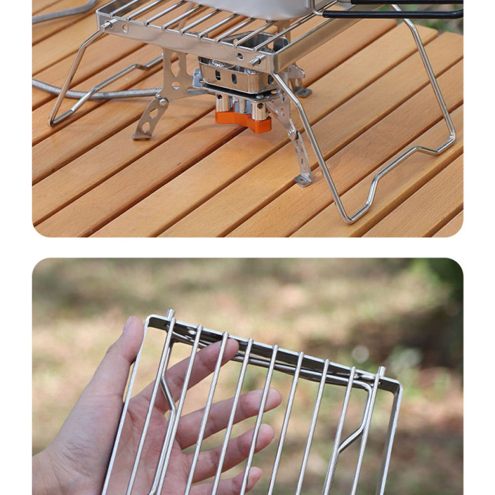 Przenośny, składany stojak na  – Camping Cooking Mesh recenzja i cena
