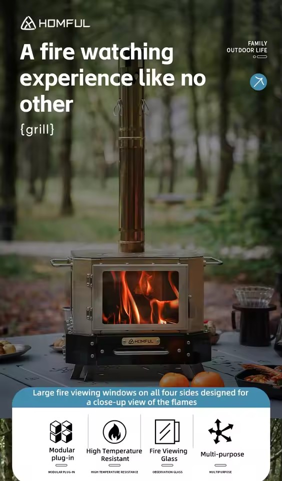 HOMFUL Przenośna Kuchenka na D – Camping Cooking Recipes recenzja i cena
