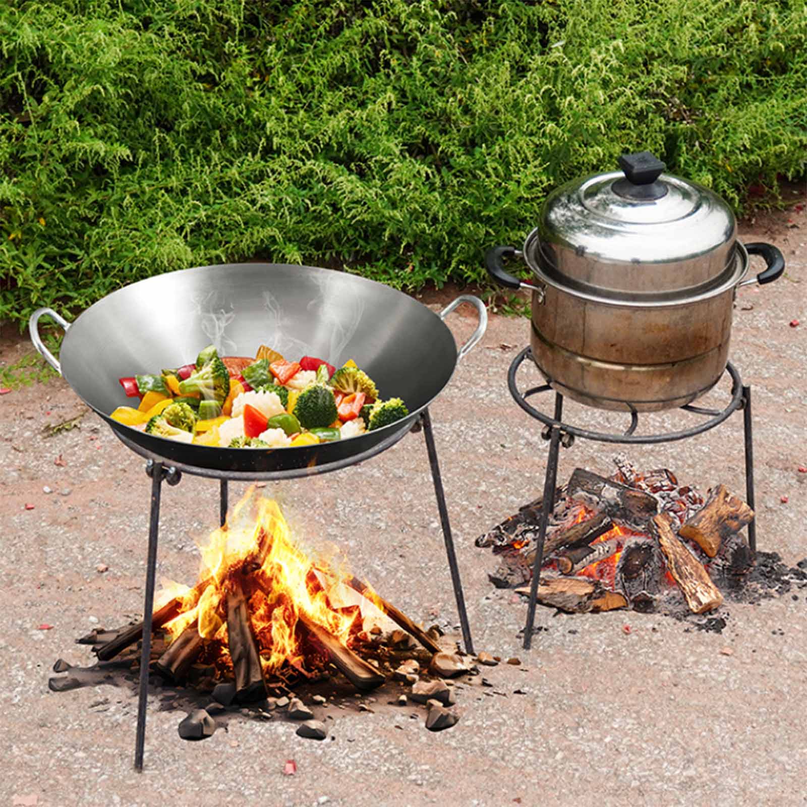 Składany grill trójnożny na og – Camping Cooking Pot Tripod recenzja i cena