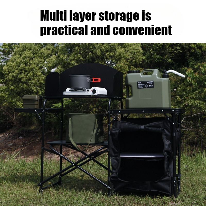 Przenośna składana szafka kemp – Camping Cooking Bench recenzja i cena