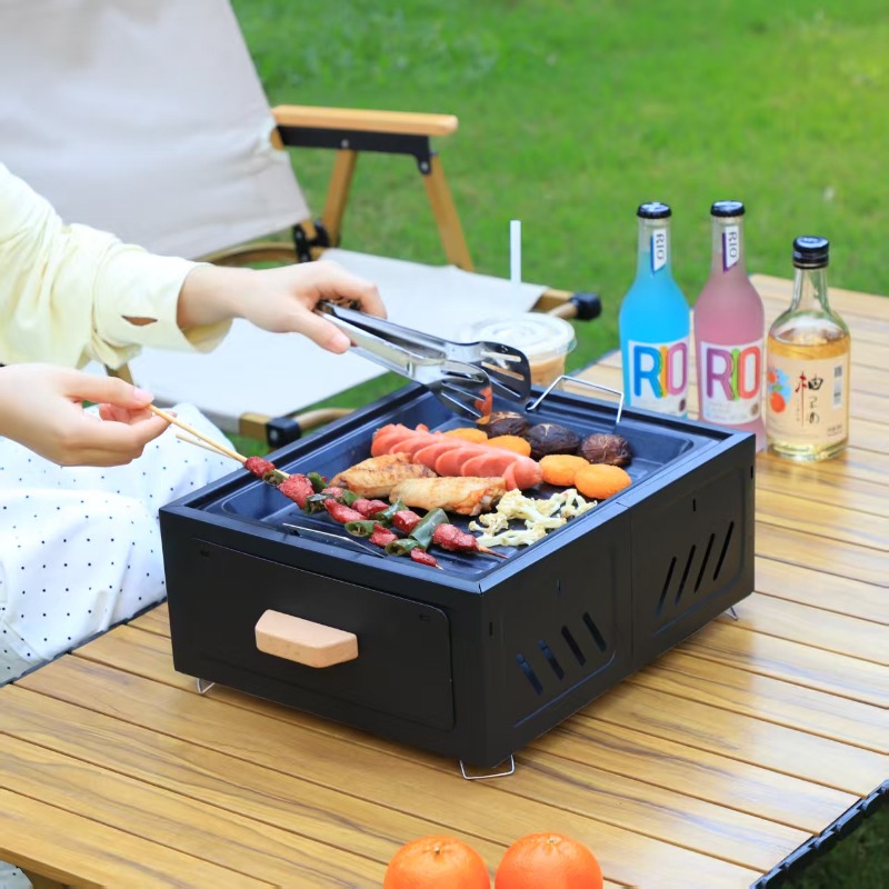 Przenośny grill na węgiel drze – Camping Cooking Easy recenzja i cena