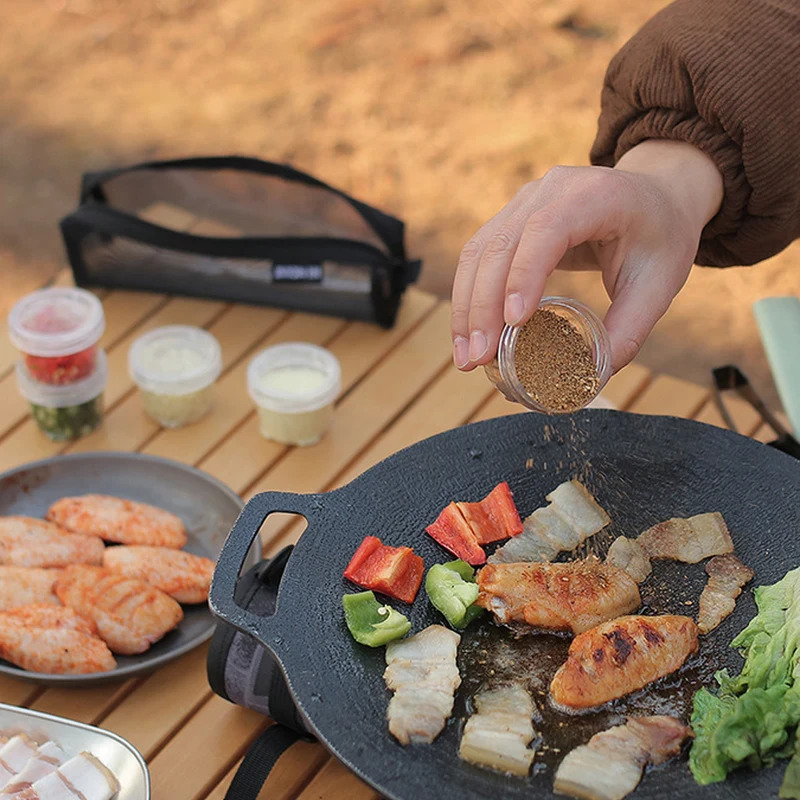Zestaw butelek na przyprawy na – Camping Cooking Kit Box recenzja i cena