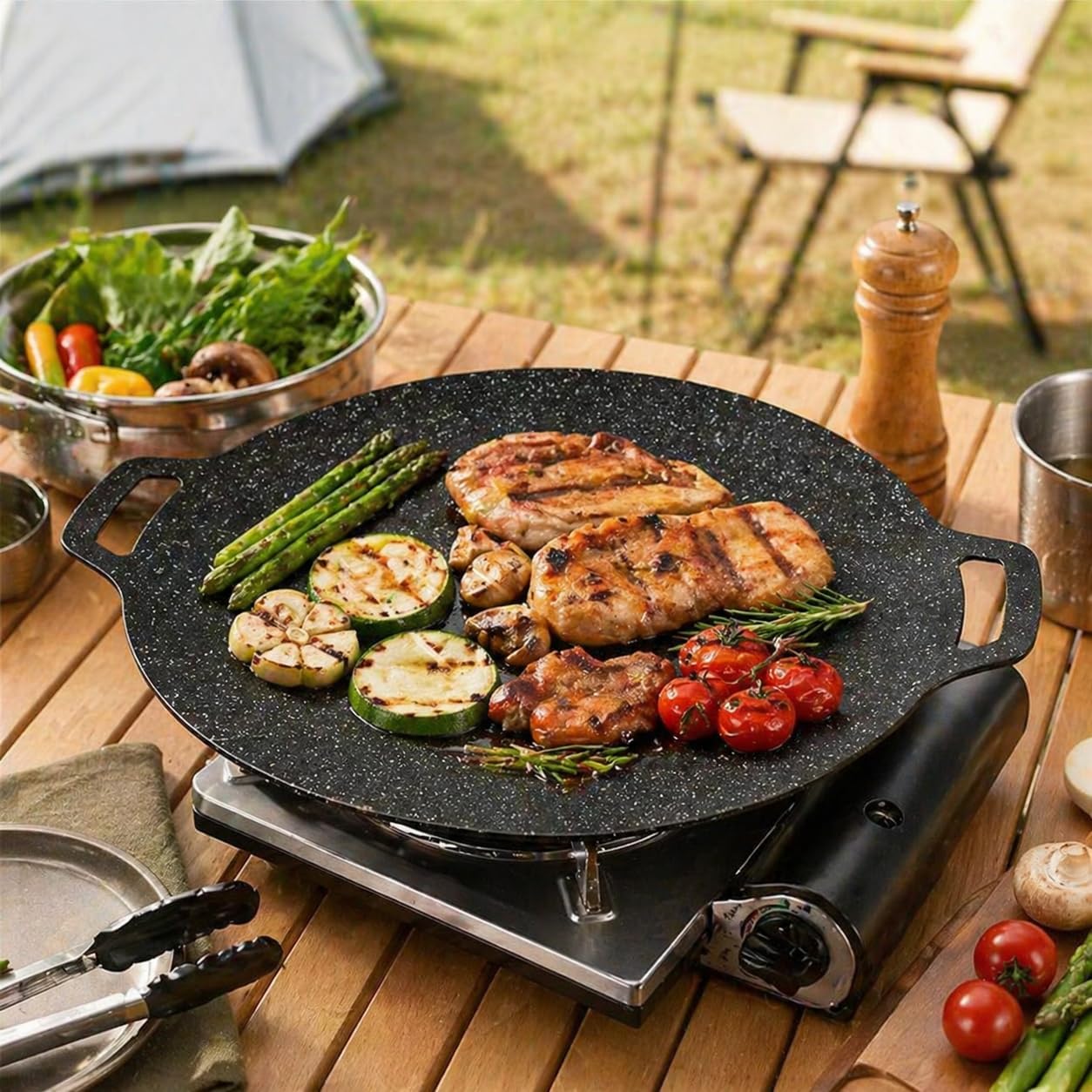 Grill do użytku na zewnątrz, i – Camping Cooking Range recenzja i cena
