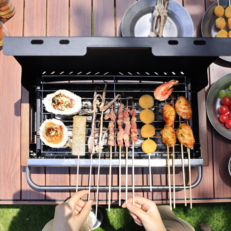 Metalowy grill, lekki składany – Camping Cooking Requirements recenzja i cena