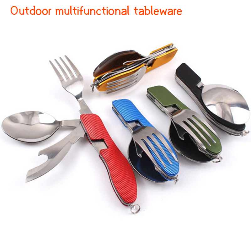 Sztućce ze stali nierdzewnej 4 – Camping Cooking Utensils Kit recenzja i cena