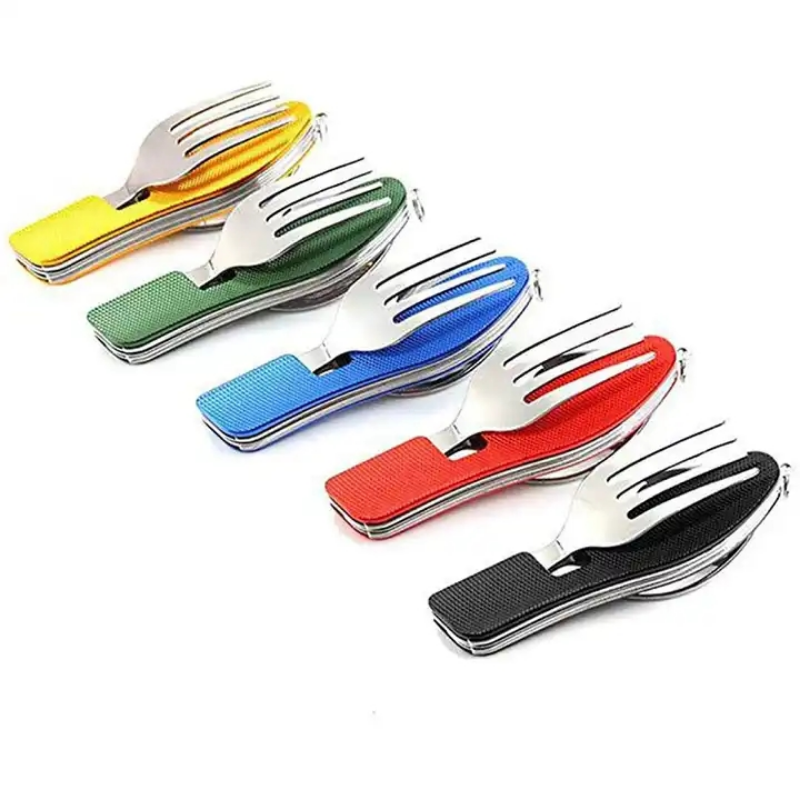 Sztućce ze stali nierdzewnej 4 – Camping Cooking Utensils Kit recenzja i cena