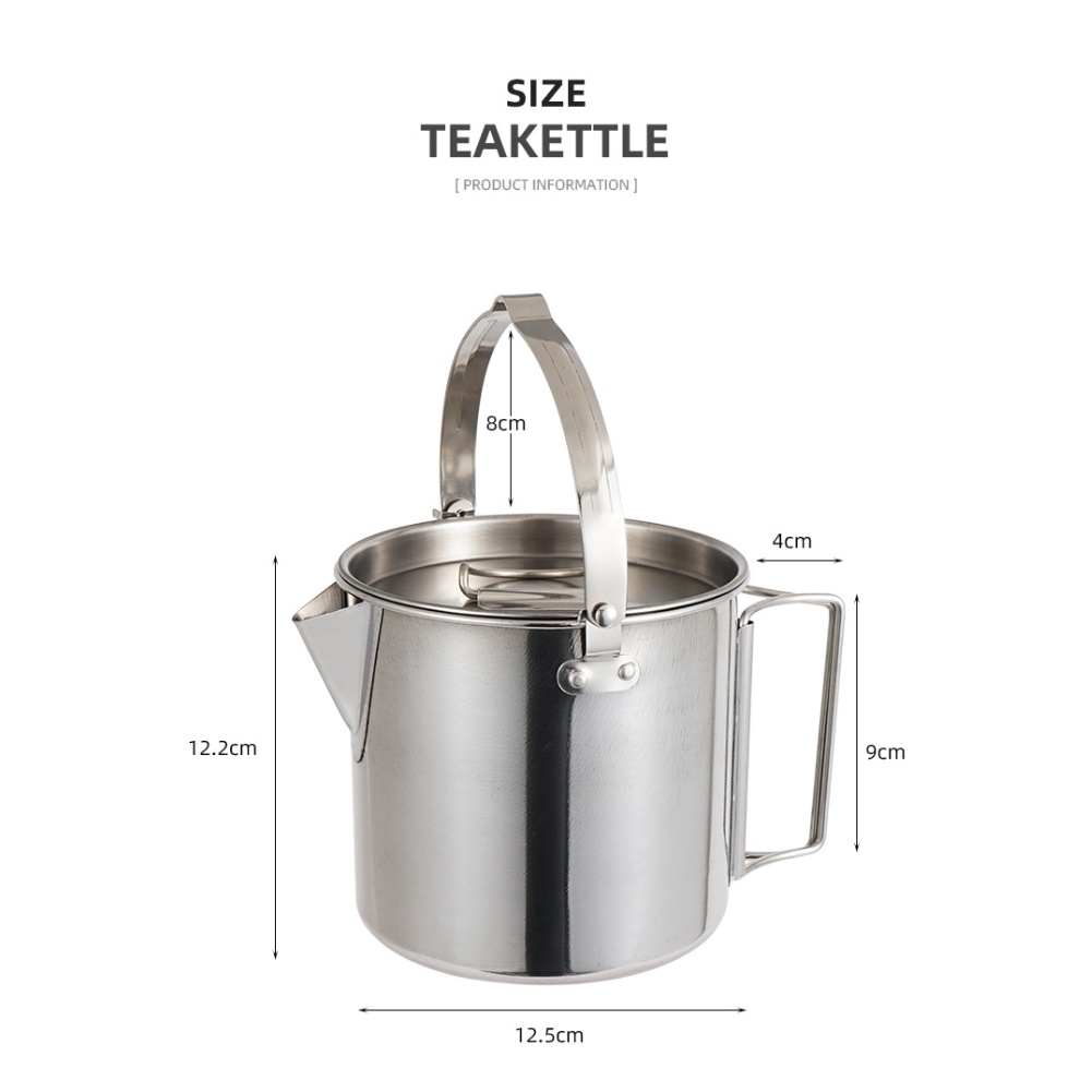 Przenośny czajnik ze stali nie – Camping Cooking Kettle recenzja i cena
