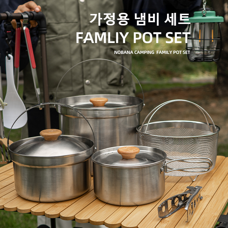 NOBANA najnowszy zestaw garnkó – Camping Cooking Kettle recenzja i cena