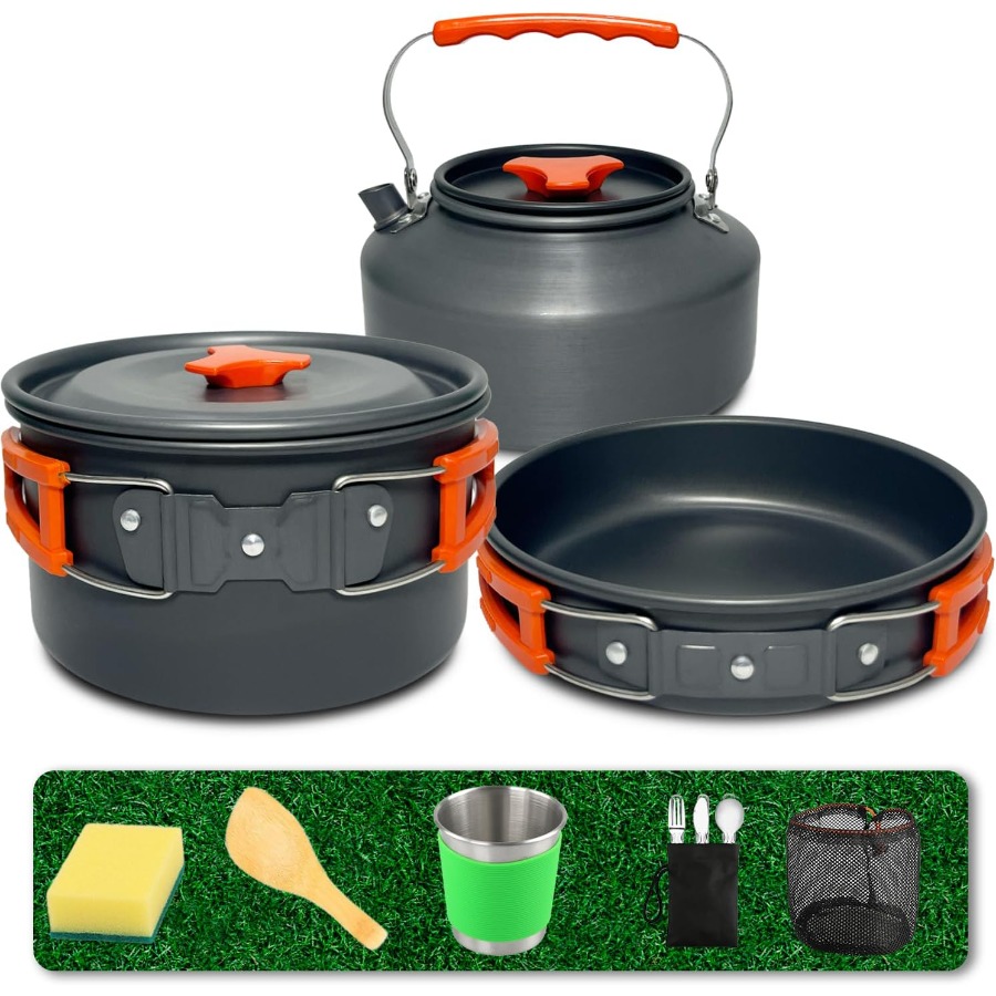 Zestaw naczyń kuchennych do uż – Camping Hiking Cooking recenzja i cena