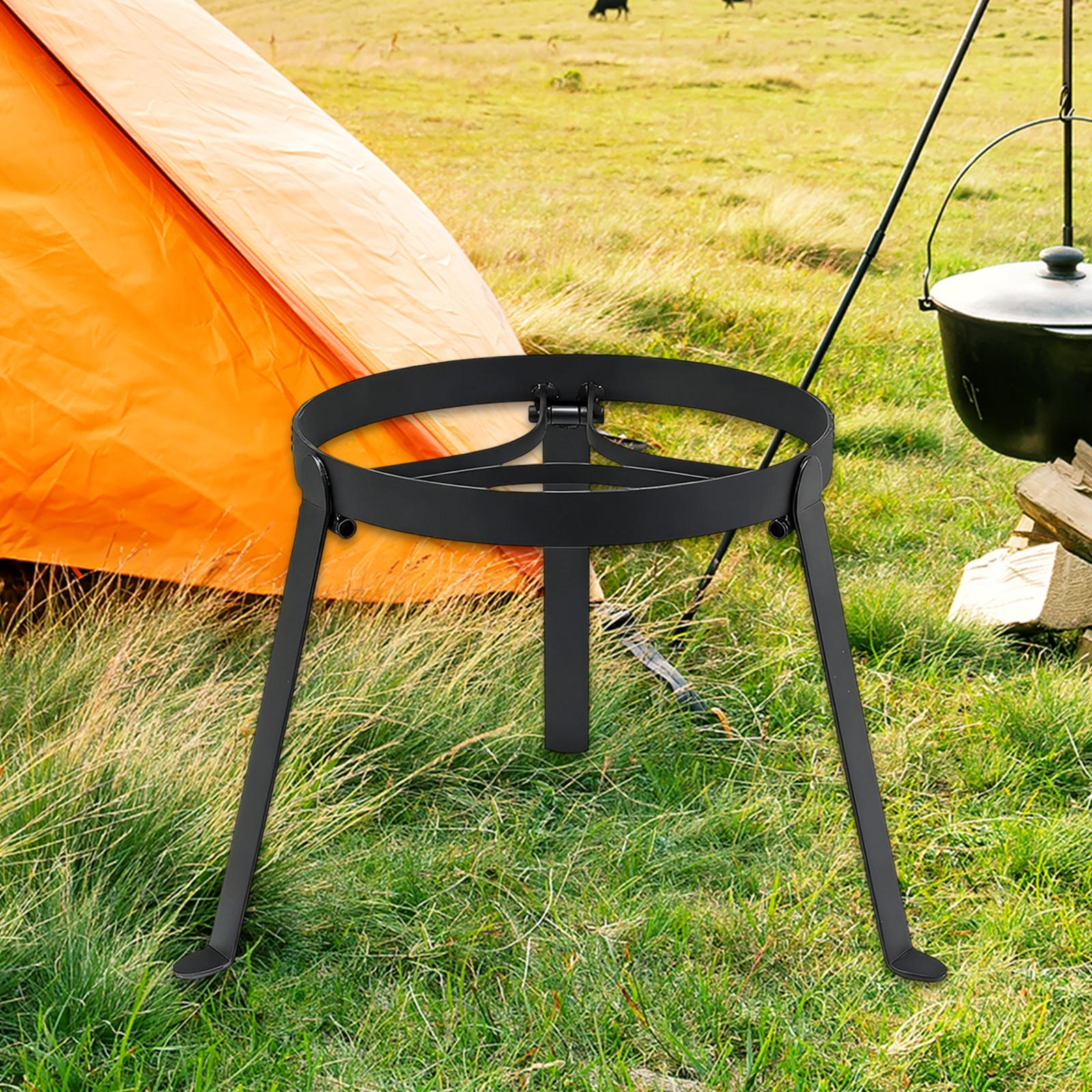 Składany żelazny trójnóg do go – Camping Hiking Cooking recenzja i cena