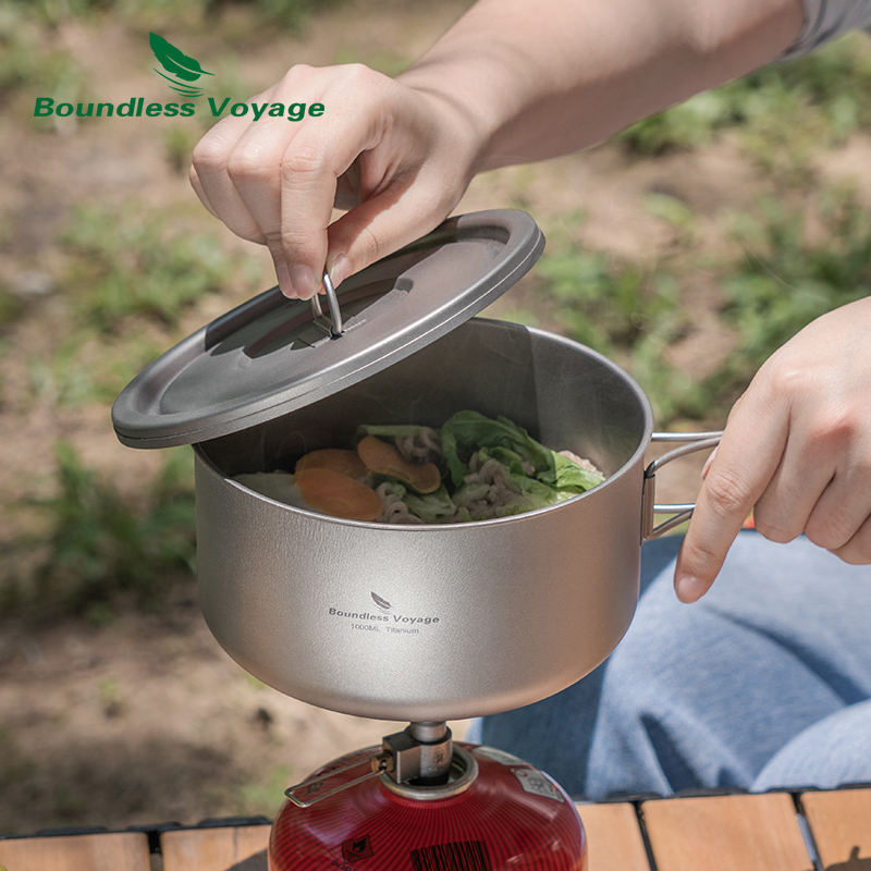 Boundless Voyage Tytanowy garn – Camping Hiking Cooking recenzja i cena