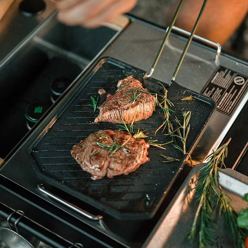 Wytrzymała kwadratowa patelnia – Camping Cooking Range recenzja i cena