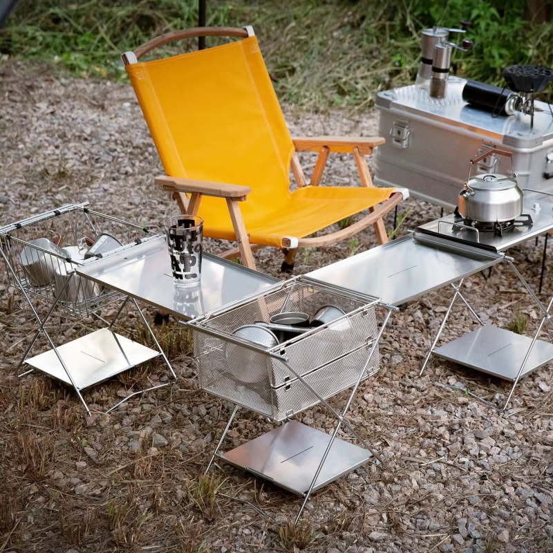 Składany stół piknikowy ze sta – Camping Cooking Grate recenzja i cena