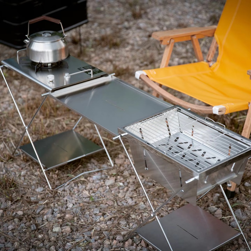 Składany stół piknikowy ze sta – Camping Cooking Grate recenzja i cena