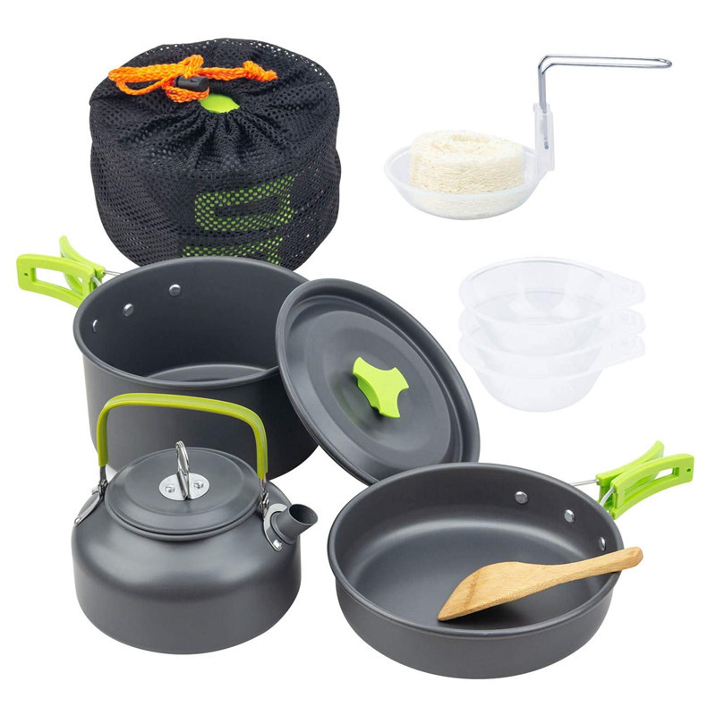 Zestaw naczyń kempingowych na  – Camping Cooking Kit Box recenzja i cena